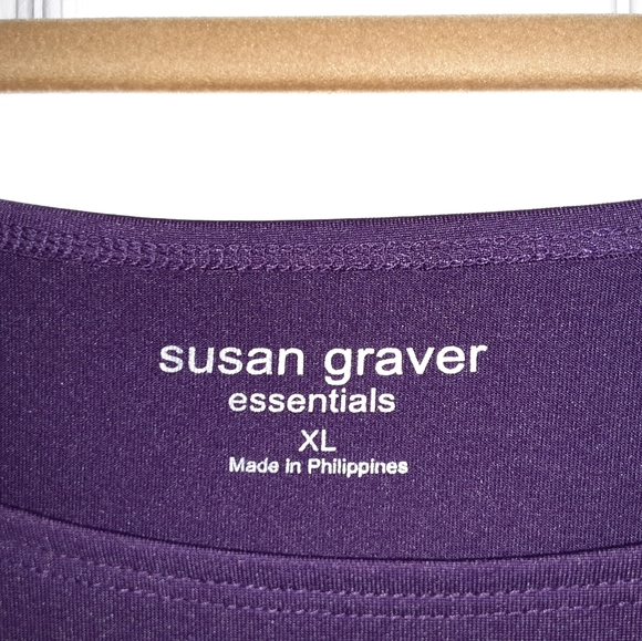 XL Susan Graver Butterknit Sleeveless Tank Top in Purple - Picture 6 of 6